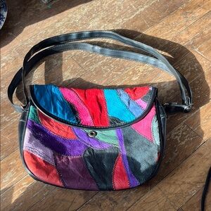 Colorful Patchwork Shoulder Bag